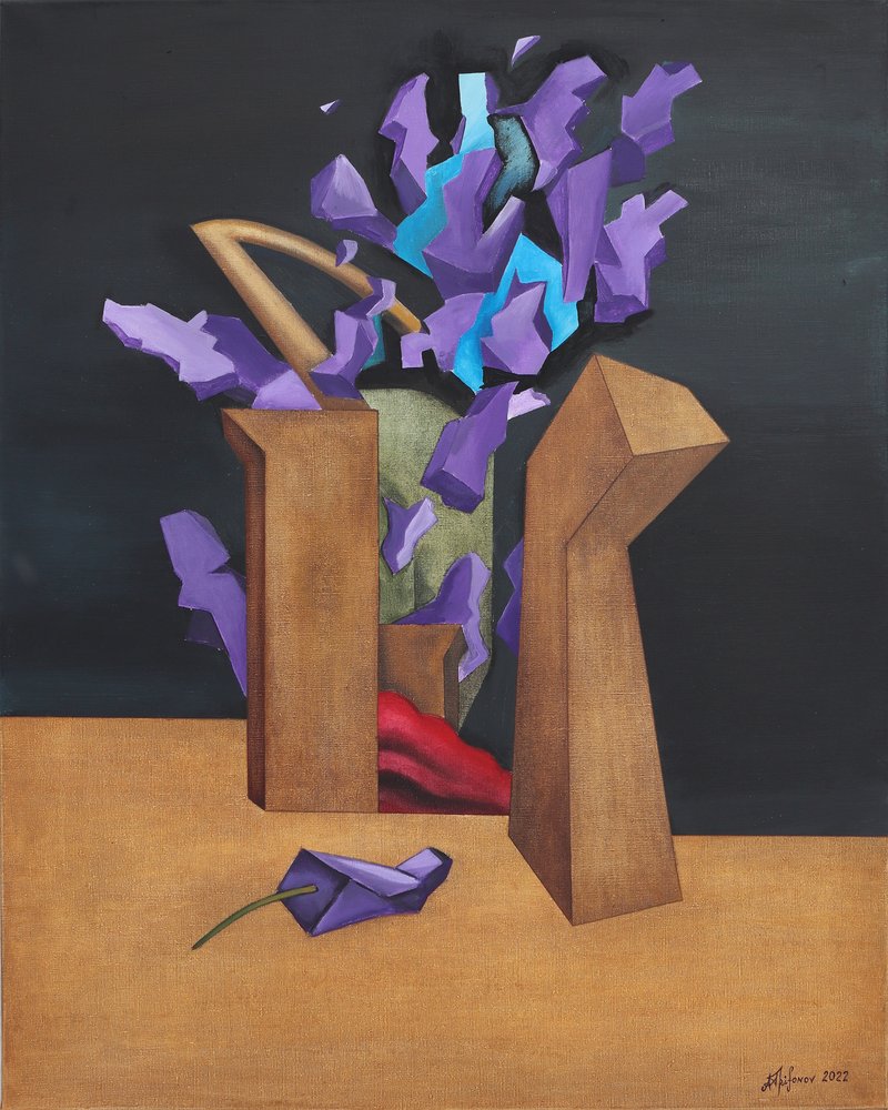 Lila geometrikus robbanás alkotó: Alexander Trifonov