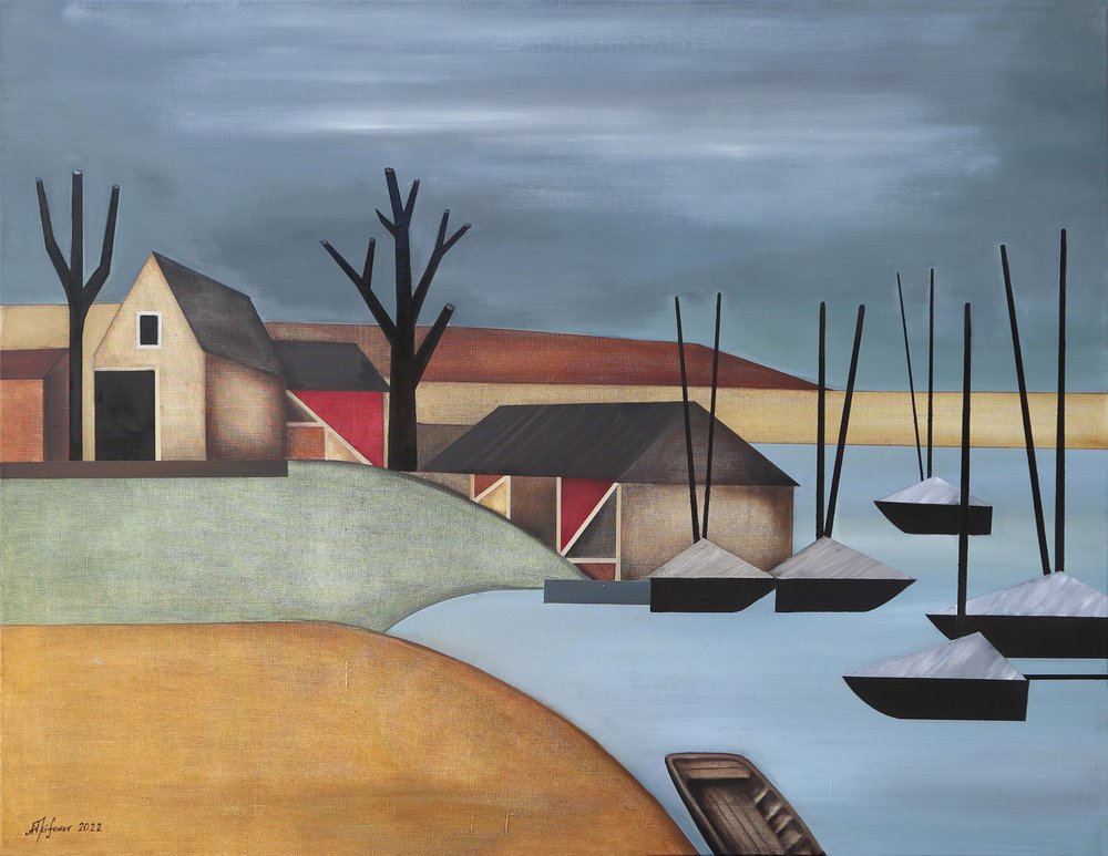 Csendes falusi kikötő alkotó: Alexander Trifonov