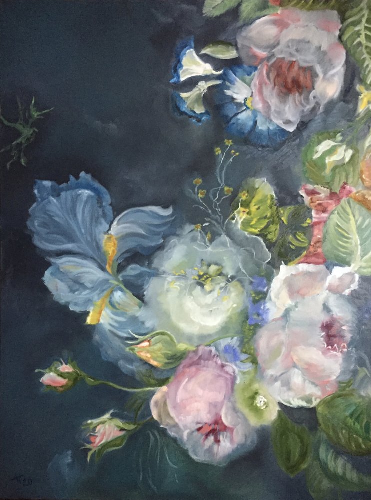 Sötét virágcsokor alkotó: Alexandra Higgins