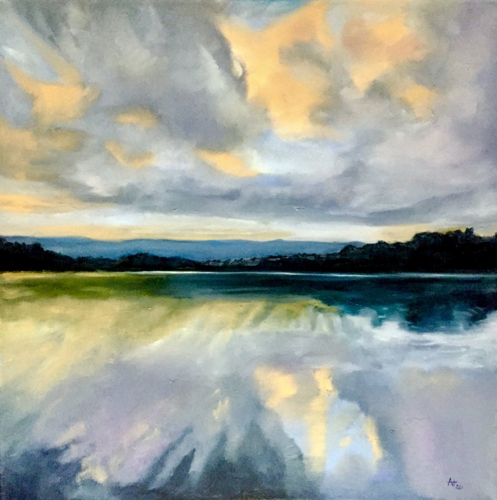 Aranyszínű égbolt tükröződése alkotó: Alexandra Higgins