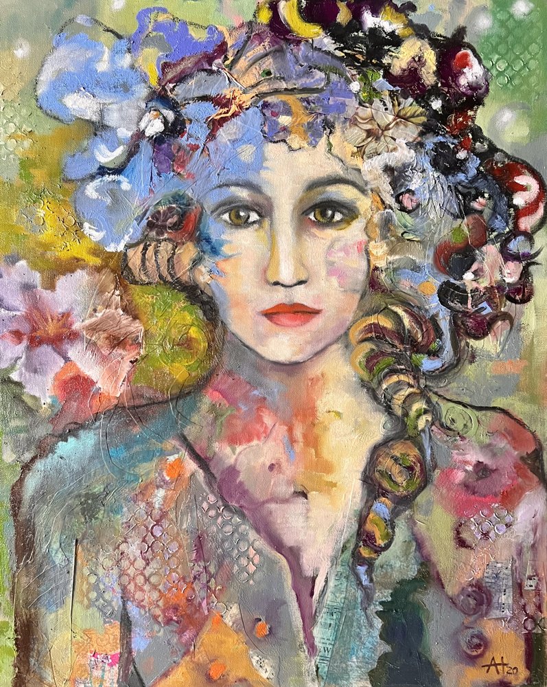 Élénk virágportré alkotó: Alexandra Higgins