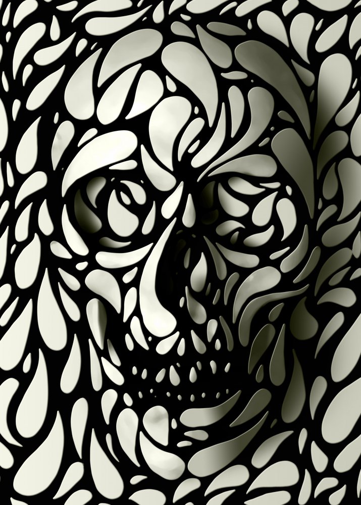 Árnyékos koponyaformák alkotó: Ali Gulec