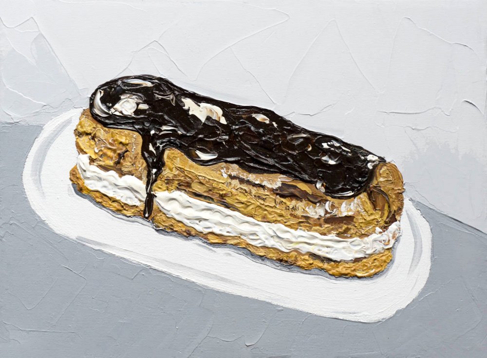 Csokoládés eclair festmény alkotó: Alice Straker