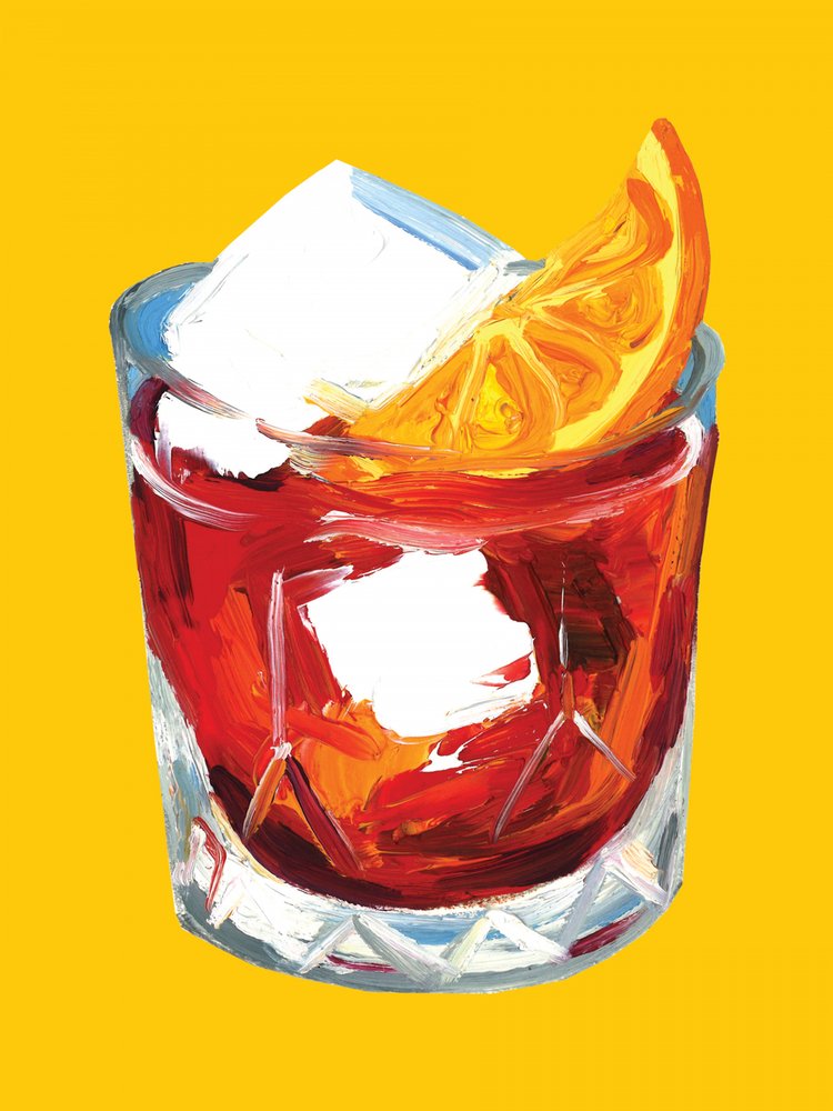 Élénk Negroni koktél alkotó: Alice Straker