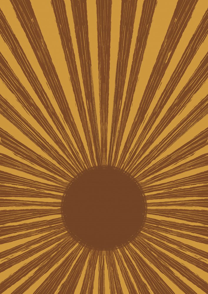 Retro Golden Sunburst alkotó: Aliya Putrus