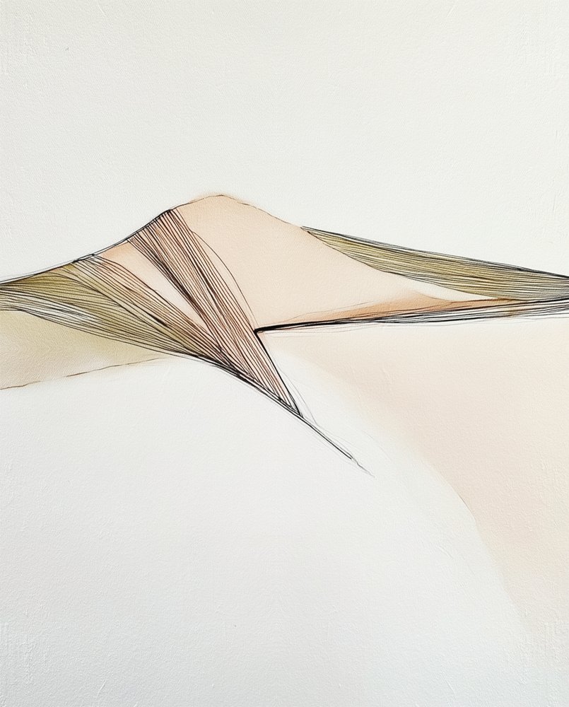 Absztrakt dűnékkel tarkított táj alkotó: Alma