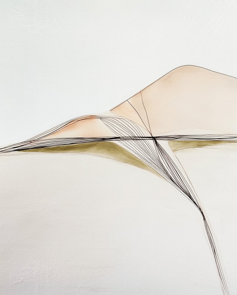 Absztrakt, áramló táj alkotó: Alma