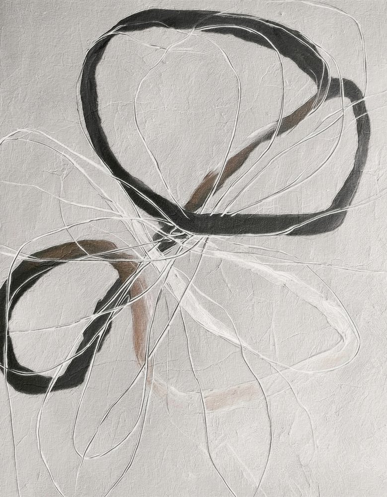 Absztrakt hurkos vonalak alkotó: Alma