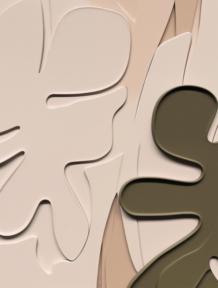 Absztrakt szerves levelek alkotó: Alma