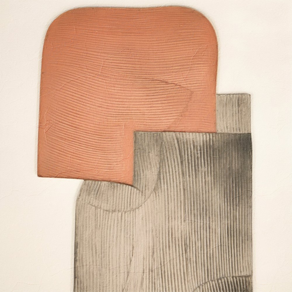 Absztrakt bordázott formák alkotó: Alma