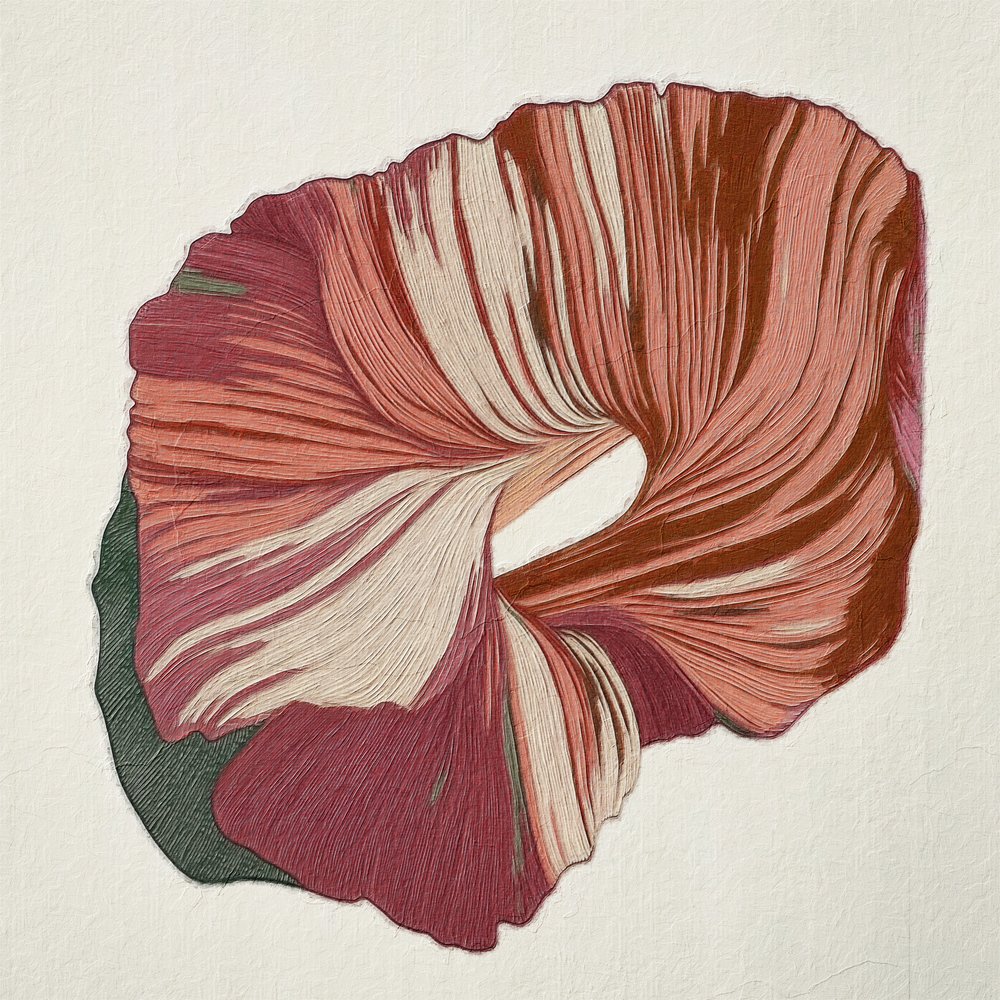 Bíbor absztrakt áramlás alkotó: Alma