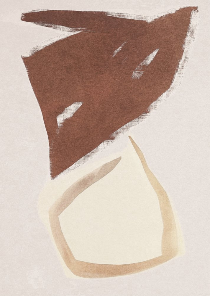 Földes absztrakt formák alkotó: Alma