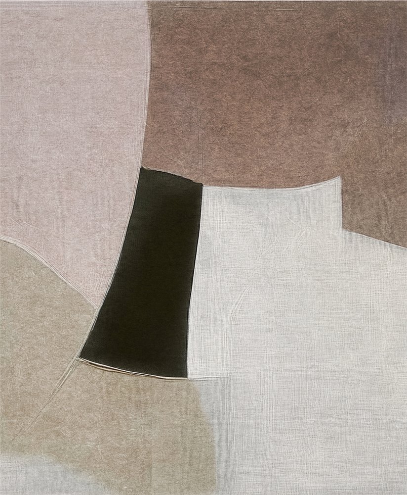 Földes absztrakt formák alkotó: Alma