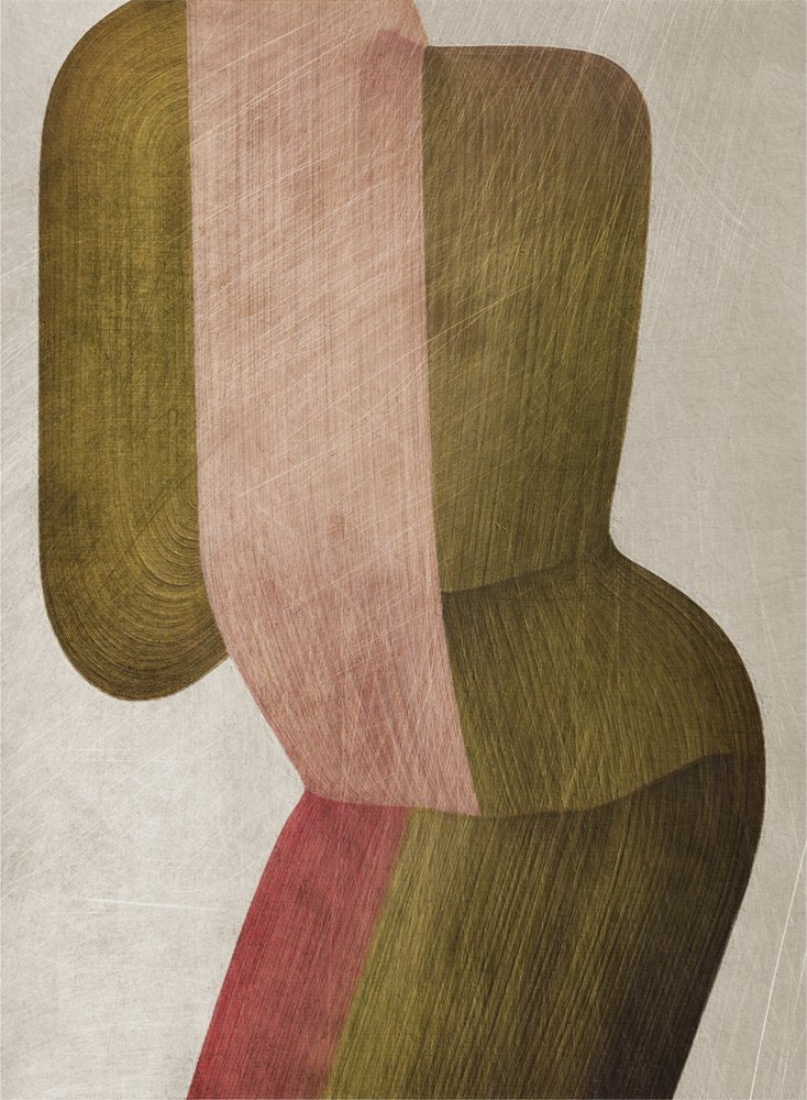 Áramló absztrakt formák alkotó: Alma