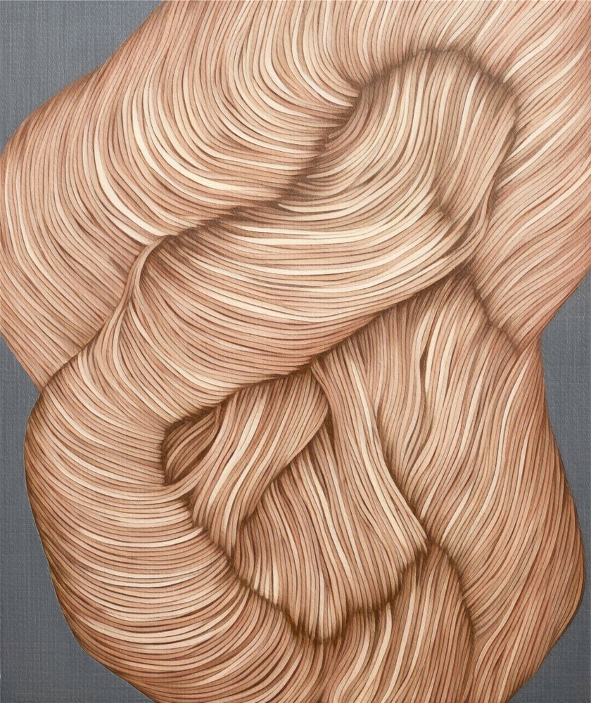 Hullámzó absztrakt szálak alkotó: Alma