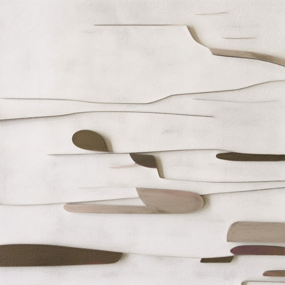 Réteges absztrakt formák alkotó: Alma