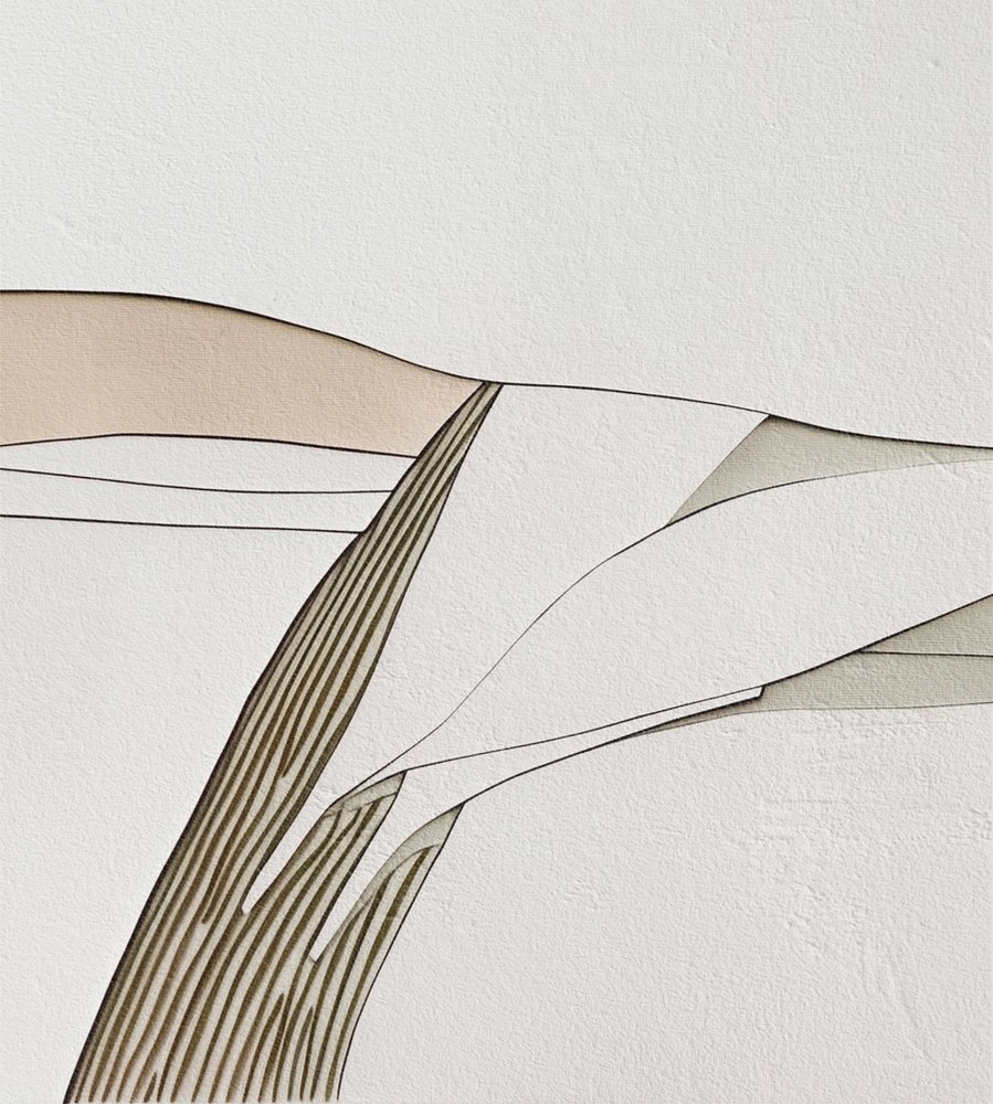 Minimalista földrétegek alkotó: Alma