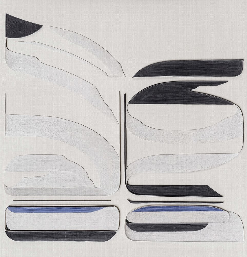 Modern absztrakt formák alkotó: Alma