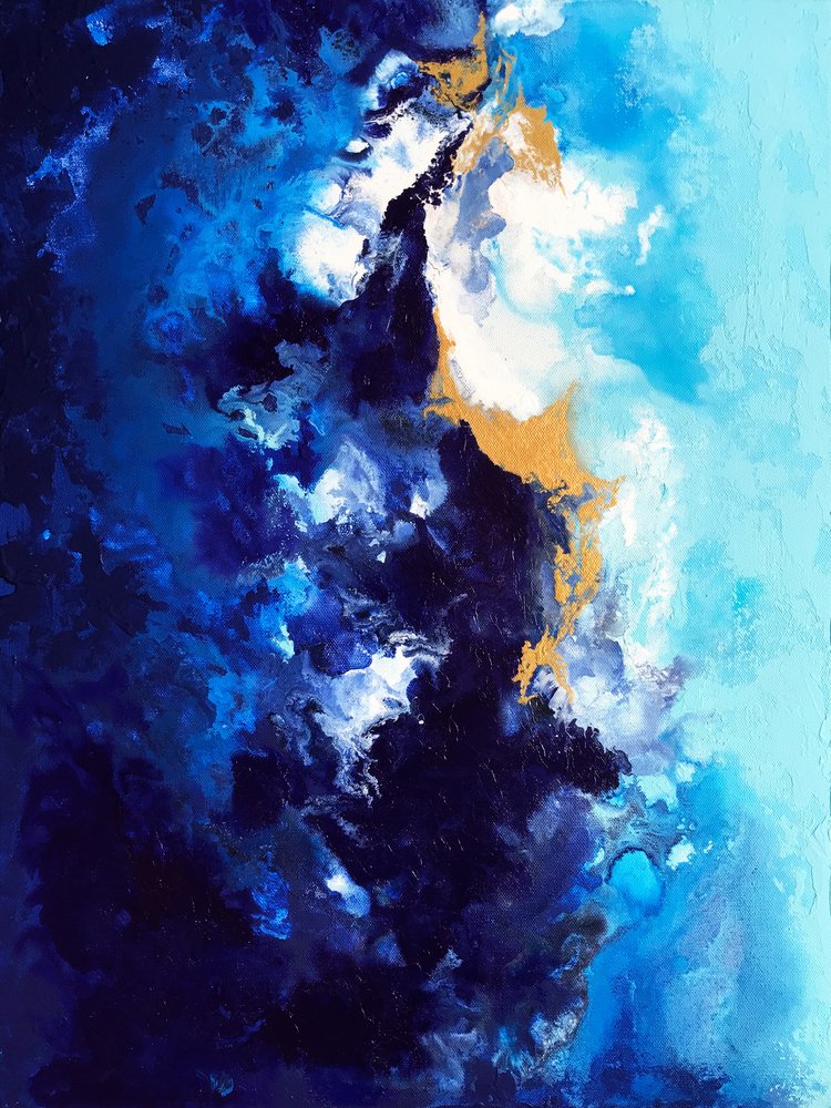 Mélykék arany áramlás alkotó: Alyson Storms