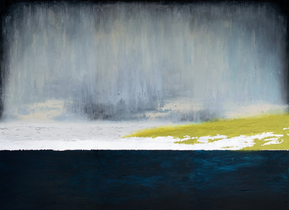 Eső a sárga mező felett alkotó: Alyson Storms