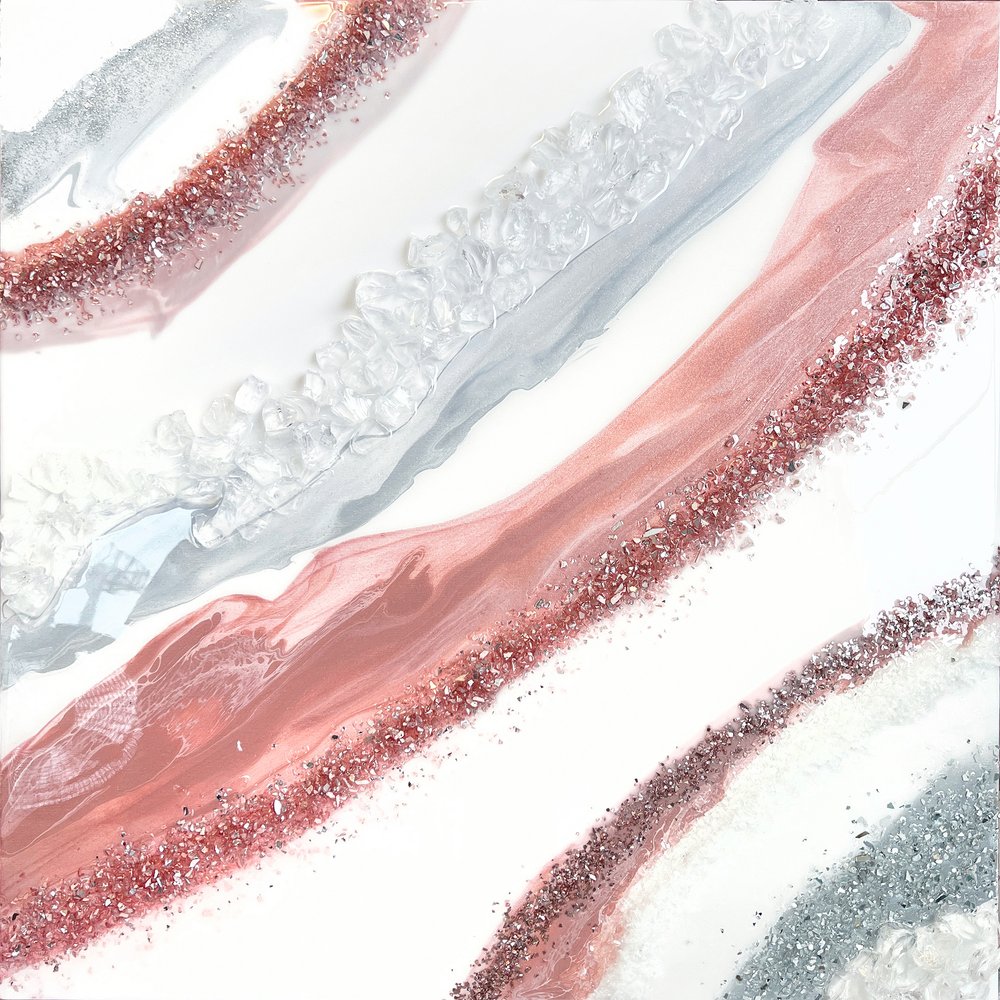 Rózsaszín arany geódás mintázat alkotó: Alyson Storms