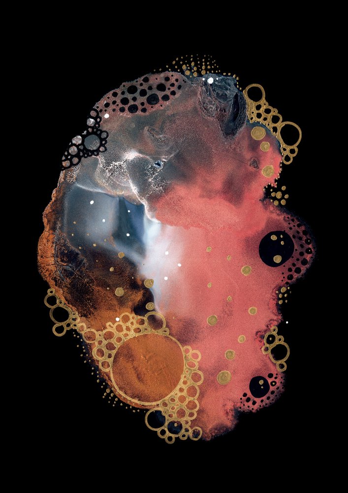 Kozmikus aranybuborékok alkotó: Amy Louise Baker