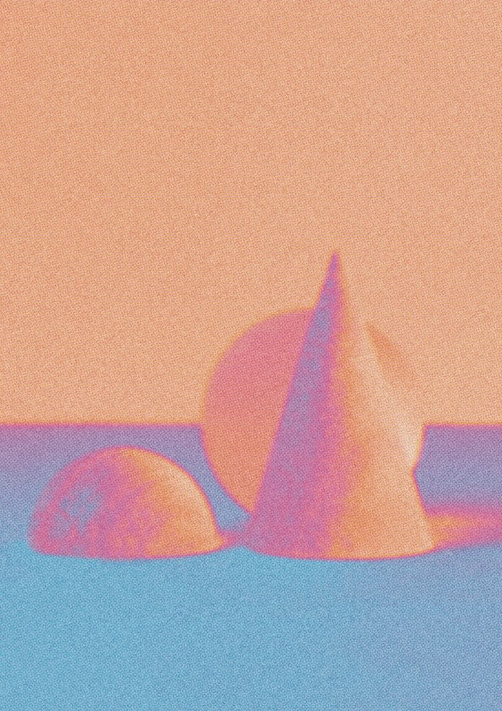 Álomszerű geometriai formák alkotó: Amy Louise Baker