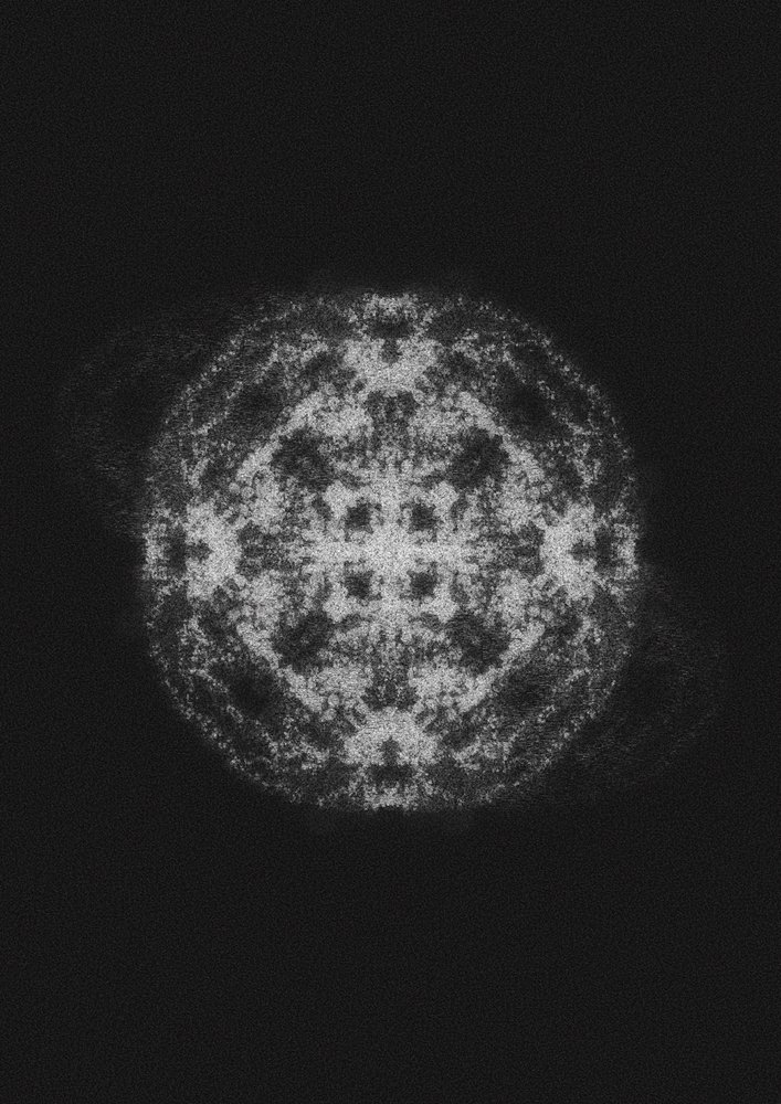 Fénylő absztrakt gömb alkotó: Amy Louise Baker