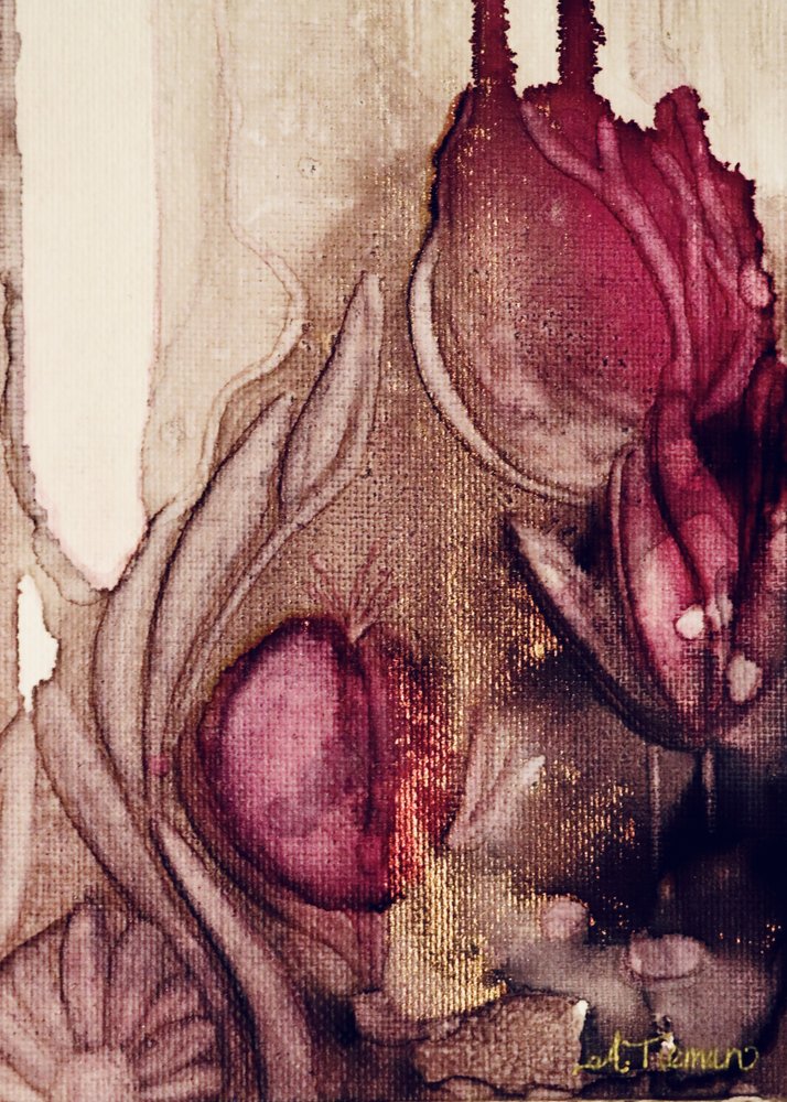 Álomszerű arany tulipánok alkotó: Amy Tieman