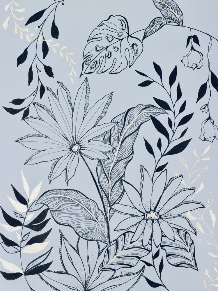 Nyugodt trópusi növényzet alkotó: Amy Tieman