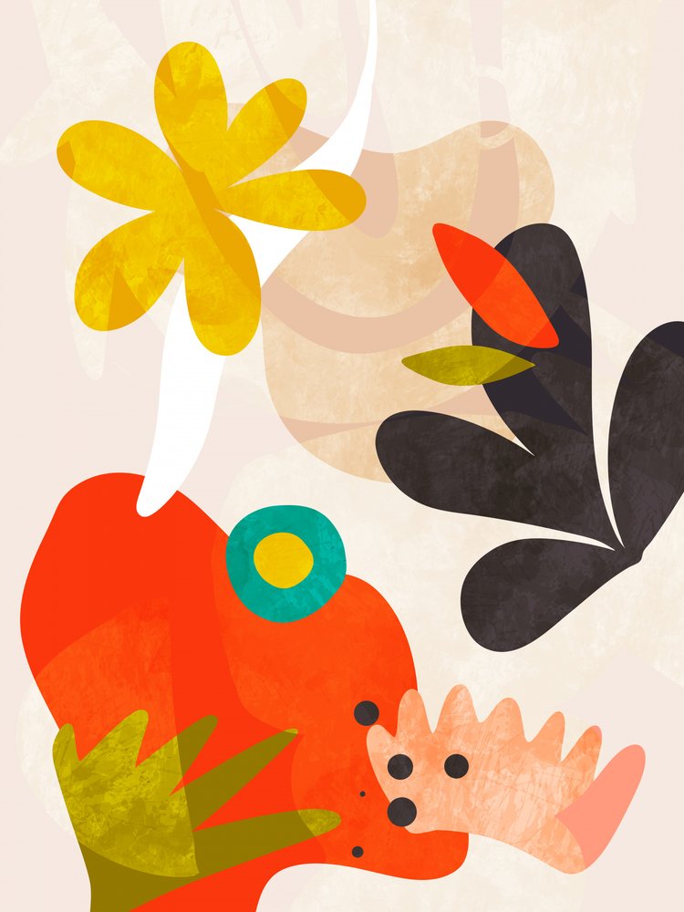 Bauhaus-stílusú kivágások másolata alkotó: Ana Rut Bre