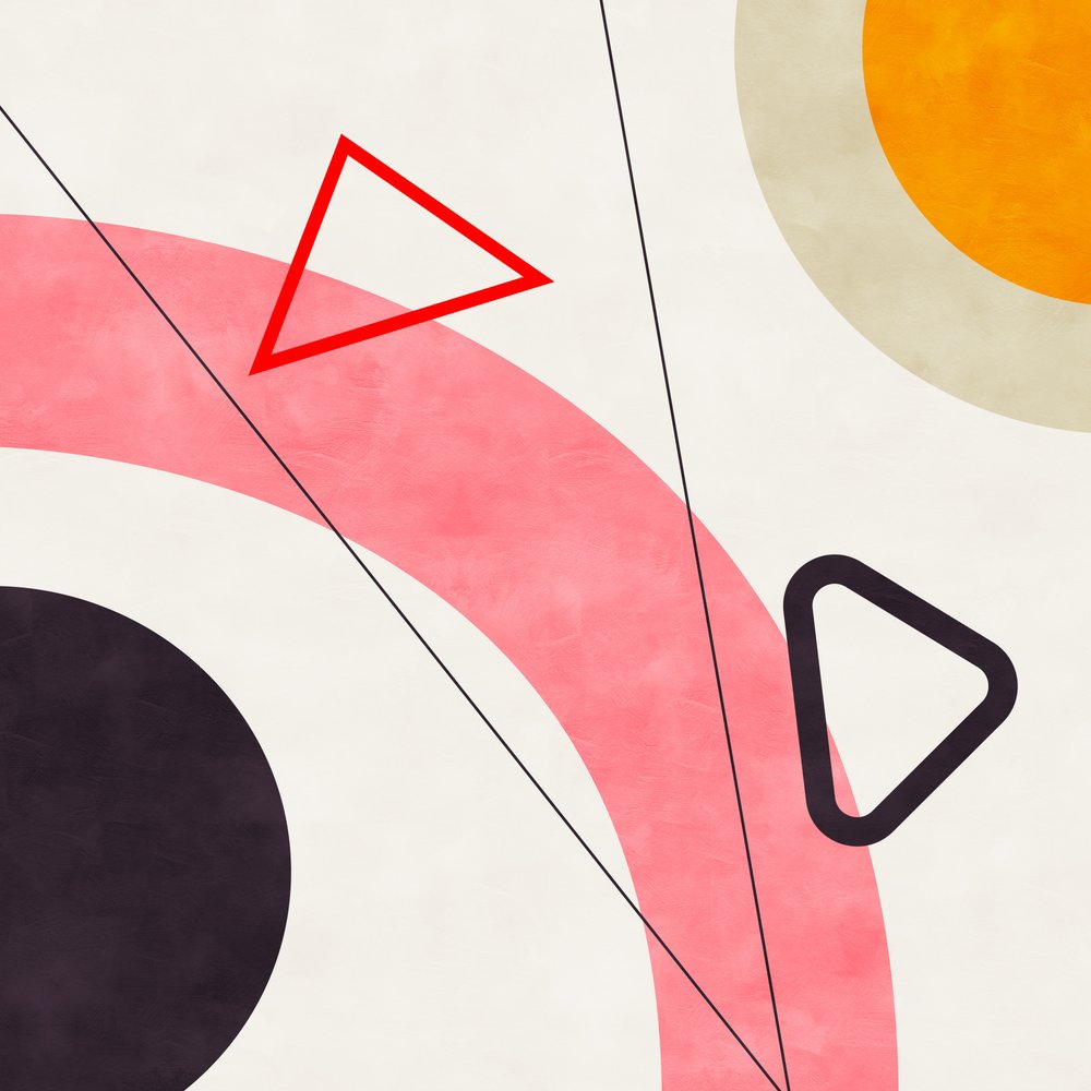 Középső Bauhaus-geometria 5 alkotó: Ana Rut Bre