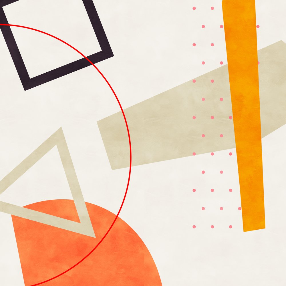 Középső Bauhaus-geometria 6 alkotó: Ana Rut Bre