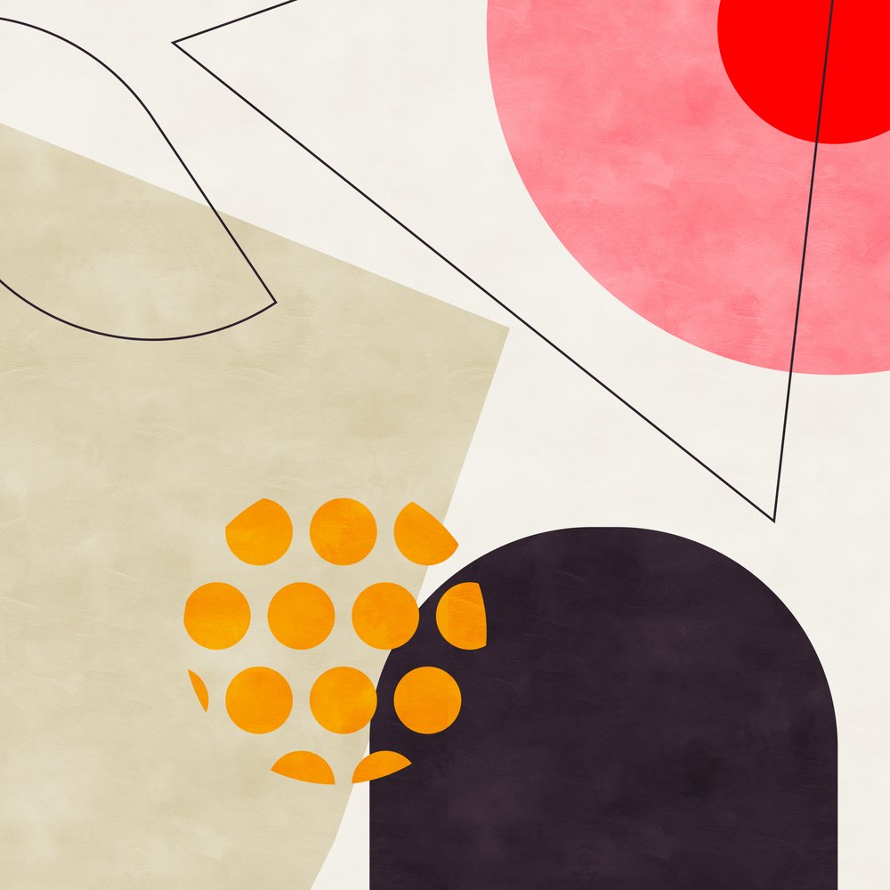 Mid Bauhaus Geometry 8 másolat alkotó: Ana Rut Bre