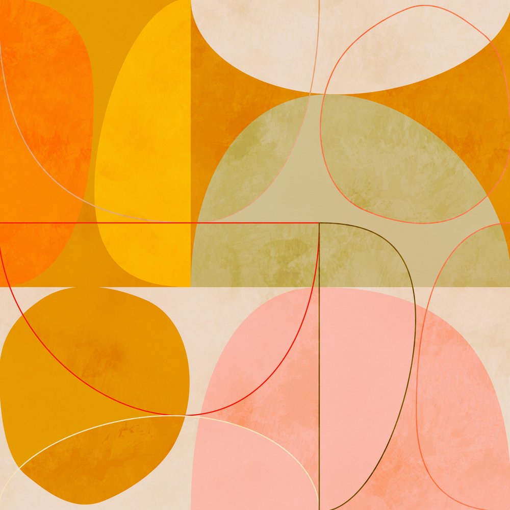 Közép-századi currysárga Blush Spring2 alkotó: Ana Rut Bre