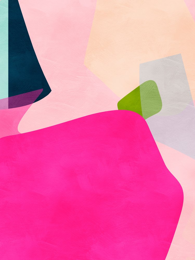 Rózsaszín pasztell alakzat alkotó: Ana Rut Bre