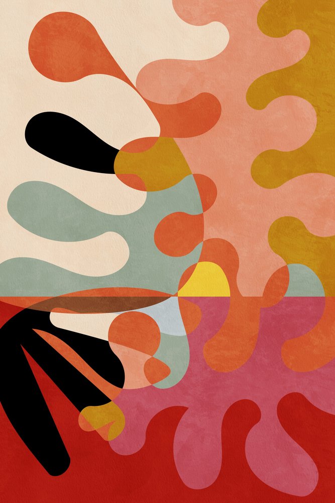 Meleg színek – Bauhaus-geometria 5 alkotó: Ana Rut Bre