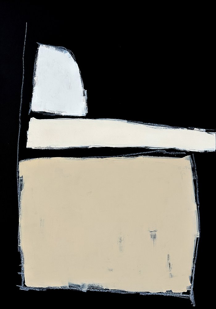 Fekete-bézs színű téglalapok alkotó: Andrea Reichhart