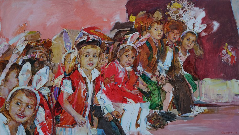Vidám nyuszis gyerekek alkotó: Andrii Kutsachenko
