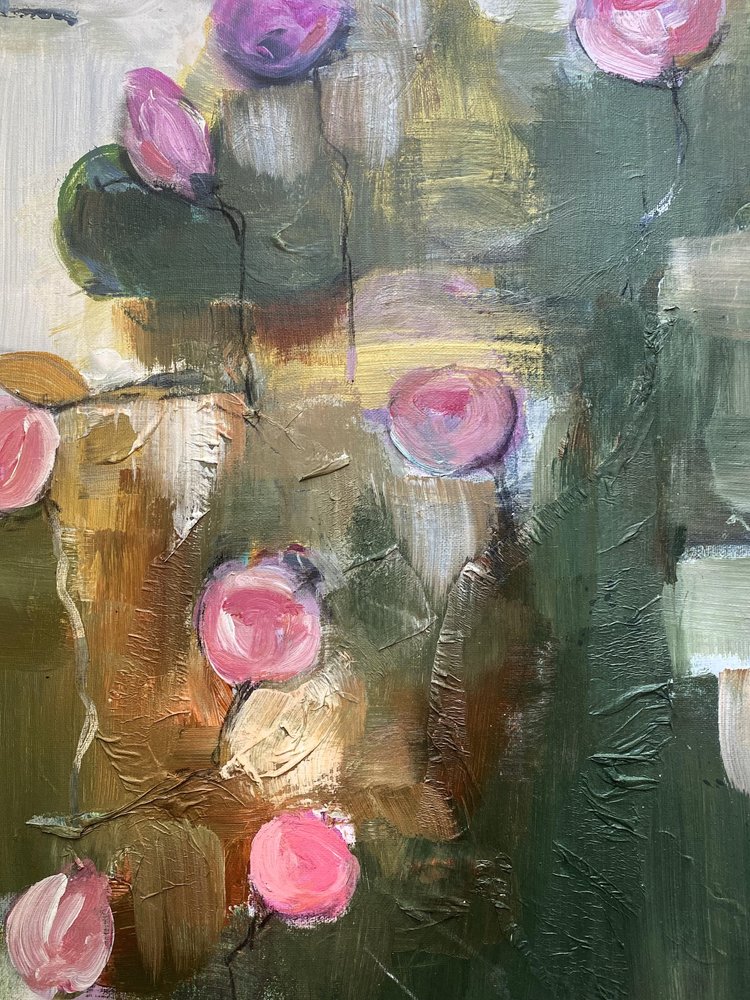 Rózsaszín virágmotívumok alkotó: Anna-Karin Bergius