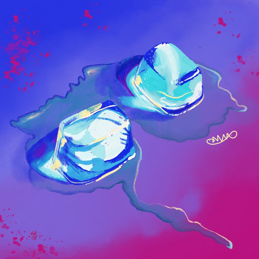 Jégkék olvadás alkotó: Anna Viklund