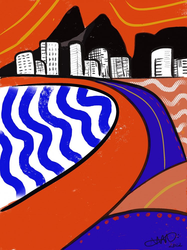 Utazás egy pezsgő tengerparti városba alkotó: Anna Viklund