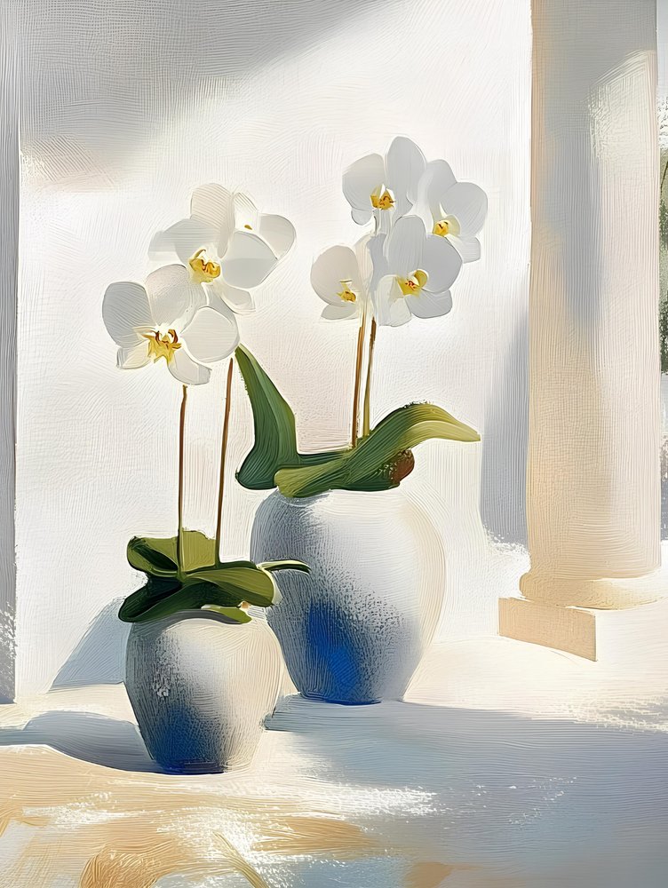 Elegáns fehér orchideák alkotó: Avanesova Elena