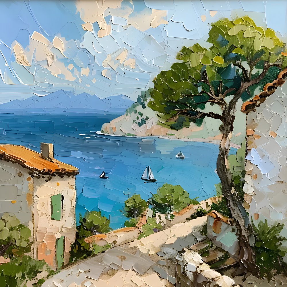 Idilli mediterrán falu alkotó: Avanesova Elena