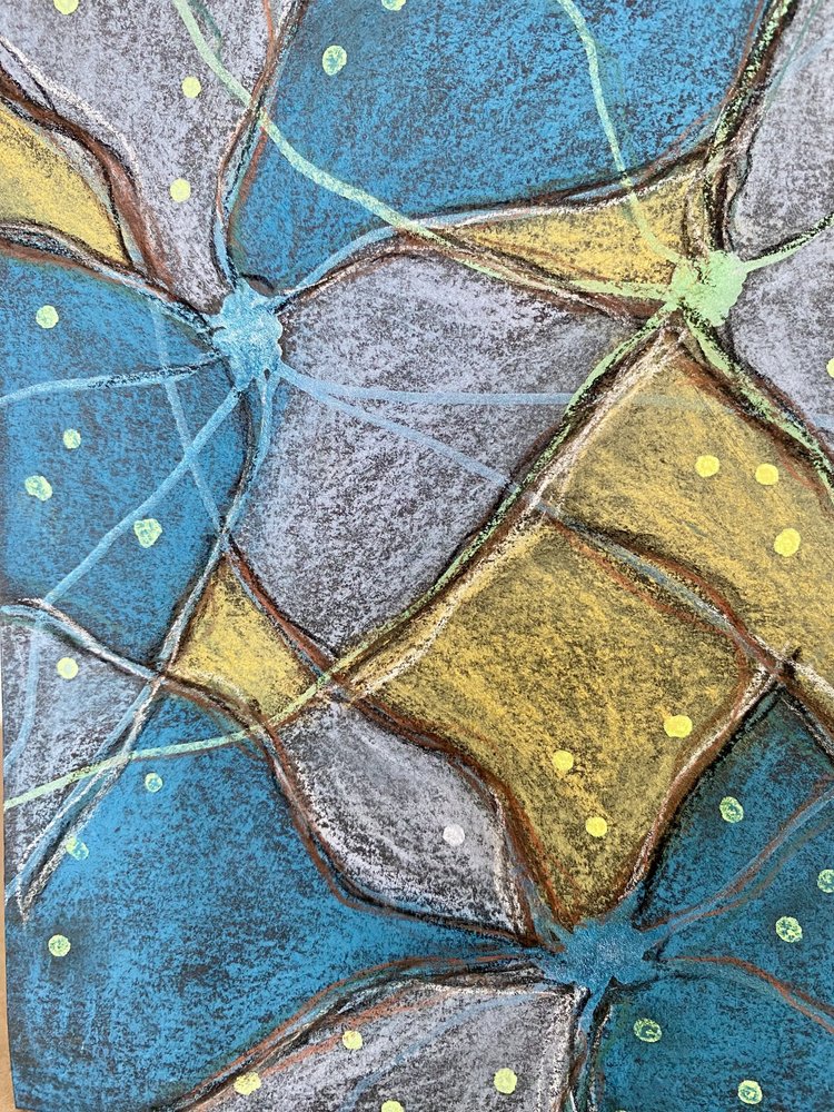Élénk geometriai textúra alkotó: Berit Pihl