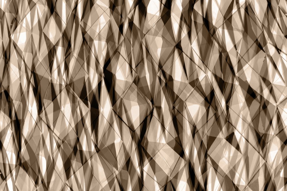 Absztrakt szepia geometria alkotó: Christina Sillen