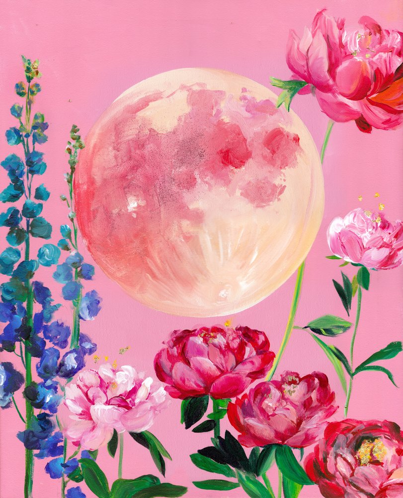 Pink Moon Garden alkotó: Christine Lindstrom