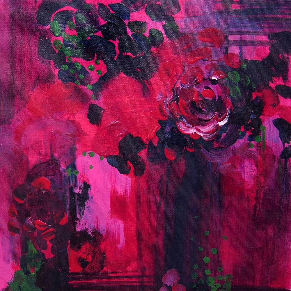 Élénk rózsaszín rózsák alkotó: Christine Lindstrom