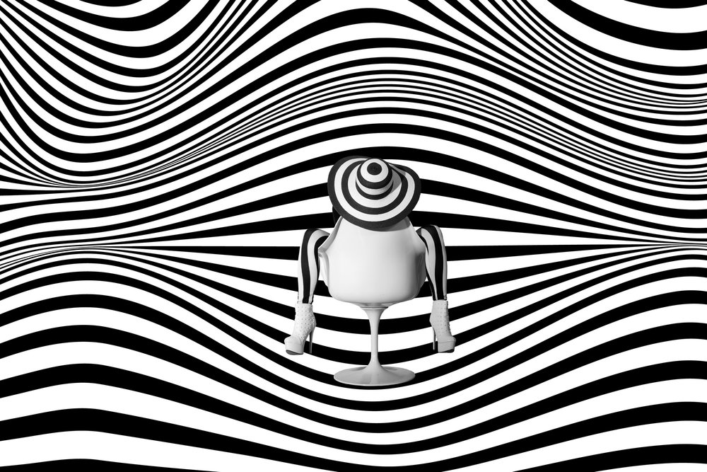 Stílusos Op Art-nő alkotó: Christine von Diepenbroek