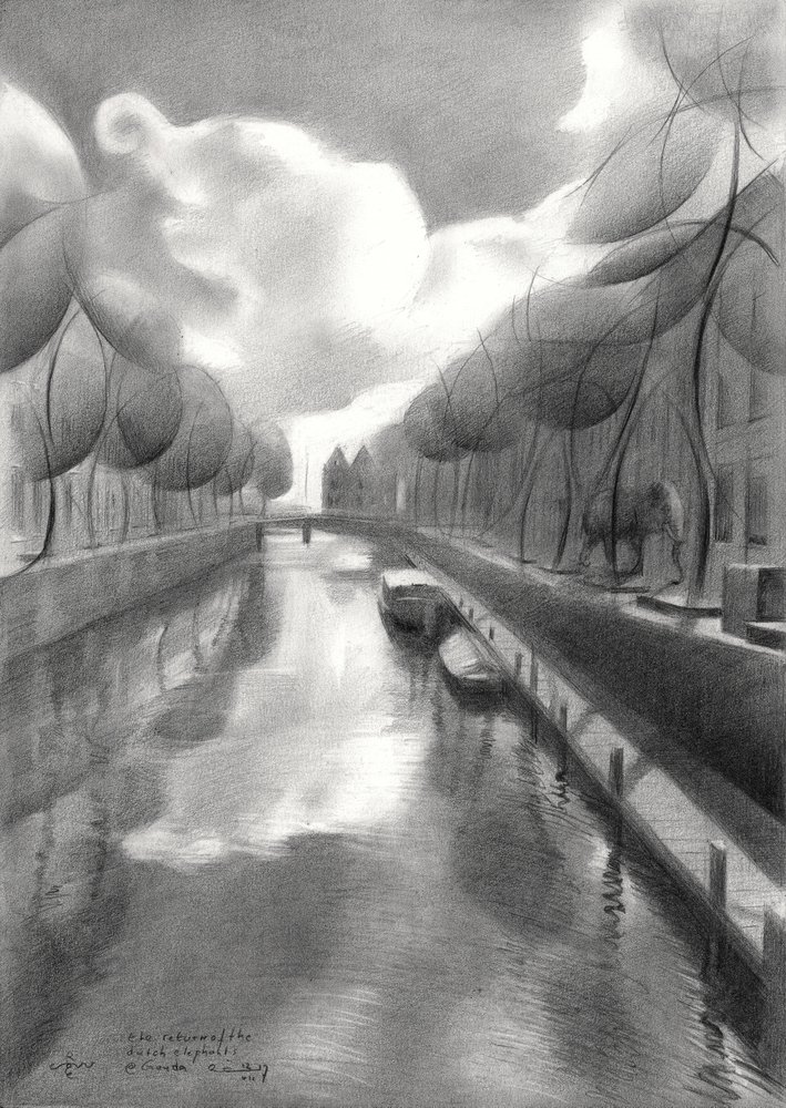 Canal City Elefántálom alkotó: Corné Akkers